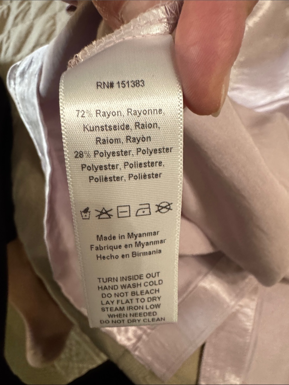 Anthropologie Current Air Iridescent Pale Pink Button-Down Shirt Medium - Picture 7 of 7